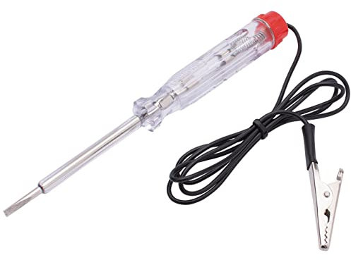 Draper Automotive Circuit Tester Screwdriver | 6V/12V/24V Voltage Tester | Continuity Test Light Indicator Pen | 99752