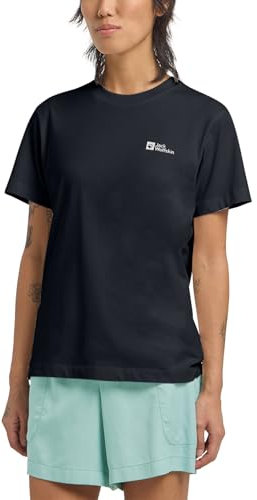 Jack Wolfskin Damen Essential W T-Shirt, Dark Navy, M EU