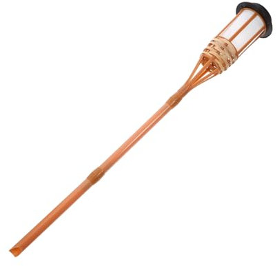 Homoyoyo Lámpara De Bambú Para Jardín Antorcha Solar Decoración Exterior Fácil Instalación Para Fiestas