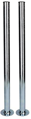 AB Tools 2-pack 34 mm stöd droppställ 600 mm långt för släpvagn jockey ben