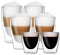 DUOS Feelino - Bicchieri termici a doppia parete, per mantenere le bevande calde o fredde più a lungo, con effetto sospeso, adatti per tè, caffè Set 21: set da 6