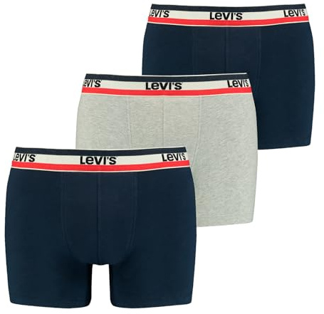 Levi's Boxer, Boxer Uomo, Navy/Grigio, L