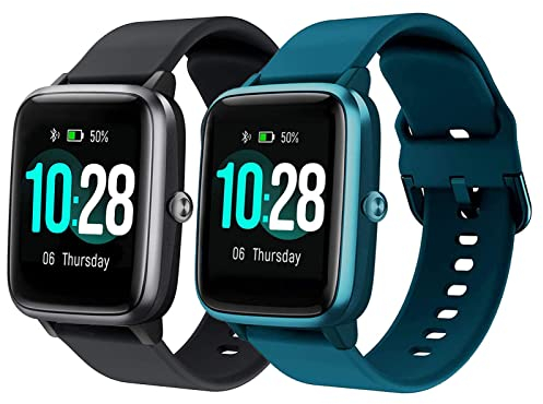SUGARJAR Armband Kompatibel mit ID205L, 19mm Quick Release Klassisches weiches Silikonersatzband für ID205S ID205G ID215G ID216 SW020 SW023 WF021 WF025 Uwatch3 Ufit GT Smartwatch