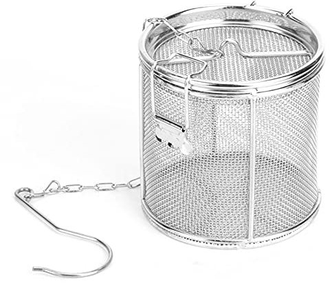 Teesieb Teeei mit Kette 304 Edelstahl Teefilter für losen Tee und Mulling Gewürze, Teeei aus Edelstahl Teesieb für Teekanne Teesieb für Tasse Teefilter sehr fein für Teebeutel und losen Tee(#2)