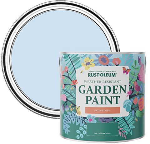 Rust-Oleum Blue Mould-Resistant Garden Paint In Satin Finish - Powder Blue 2.5L