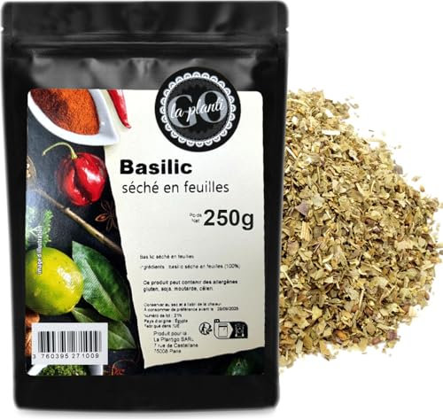 Basilic séché en feuilles 500 g - LA PLANTIGO