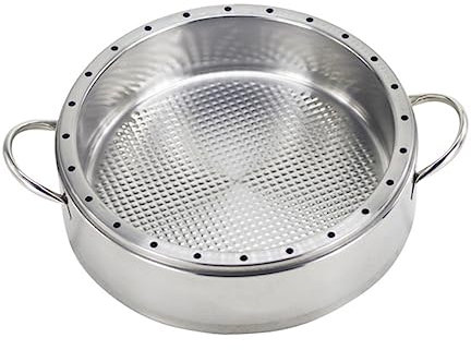 ANSNOW Steamer Insert Pans Steam Cooking Pot Stainless Steel Steam Basket Steam Baskets Rice Steaming Strainer Kitchen Tool Colander Universal Dumpling/Silver/28 * 28Cm
