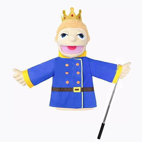 LOMTRATS Handdockor för Teater för Barn, Innehåller Lärare, Polis, Pirat, Detektiv, etc. med Rörliga Öppna Munnar, Berätta Historier, Undervisa, Festivalpresenter, 1 ST