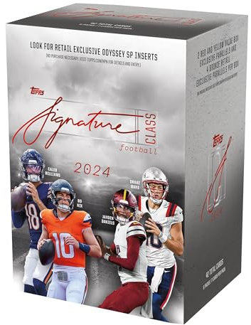 2024 Topps Signature Class Football Trading Card Box (Look for Retail Exclusive Odyssey SP Inserts)