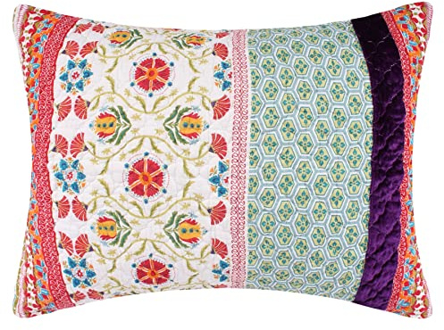 Greenland Home Thalia Pillow Sham, 1 Count, Model GL-1606AS, Standard 20x26-inch, Tango