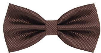 WANYING Hombre Clásico Pajarita Ajustable con Cierre de Gancho ya Anudado Formal Casual 12 * 6 cm - Unicolor Cuadros Marrón