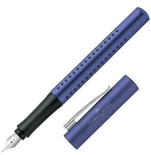 Faber-Castell Füller Grip 2011 M (Füller, blau metallic, 1)