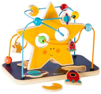 howa Motorikspielzeug Motorikschleife mit Puzzle Holz „Space Fun“ 6007