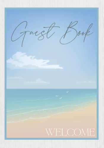 Guest Book: Beach, Nautical Themed Guest Comments Book - A Professional Touch for Your Holiday Rental (Large)
