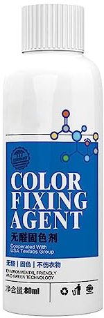 Fixateur de couleur sans formaldéhyde - 80ml idéal pour prévenir la décoloration, la décoloration et les taches sur les jeans et autres vêtements textiles