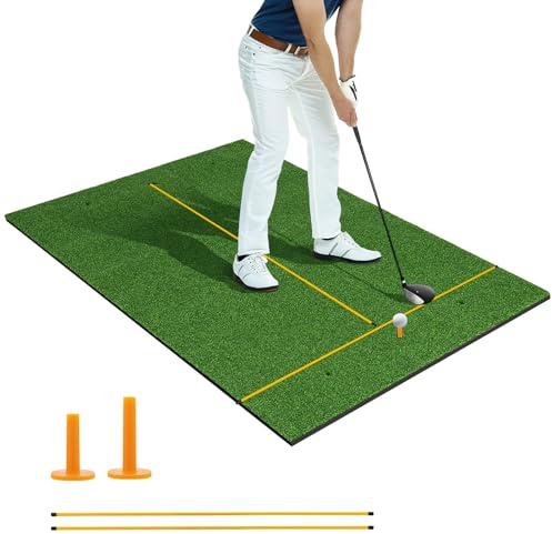 COSTWAY Tapis de Frappe de Golf 152 x 92 x 2,7 cm