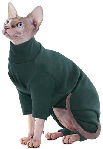 Hjyokuso Katzenbekleidung, Katzenpullover, Sphynx Pullover Mit Vier Beinen, Katzenbody Nach Op, Katzen Kleidung, Pullover Für Katzen, One Piece Pullover Für Sphynx,Cornish Rex,Devon Rex,Peterbal