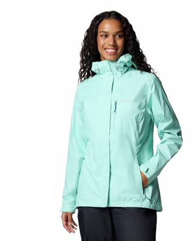 Columbia Pouring Adventure 3 Jacket, Chaqueta impermeable para la lluvia Mujer, Pulverizador, L