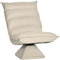 HOMCOM Bodensofa Bodenstuhl mit Verstellbarer Lehne, Drehbarer Meditationsstuhl, Relaxsessel für Wohnzimmer, Büro, Mikrofasertuch, Beige, 62 x 70 x 95 cm