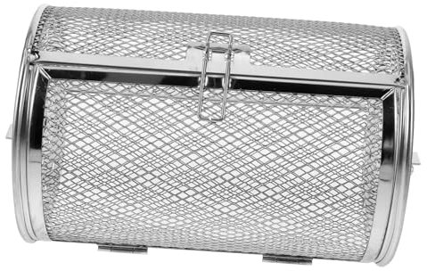Cabilock Tambor De Horneado Giratorio De Acero Inoxidable Cesta Para Asador Para Asar Barbacoa Canasta De Asado Para Hornos Accesorios Para Asador