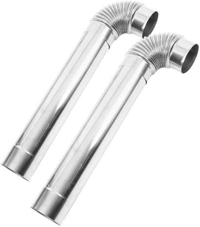 TOYANDONA 1ensemble Rallonge De Tuyau De Poêle Acier Inoxydable pour Cheminée Coude Accessoire pour Poêle à Bois Amélioration De Évacuation des Fumées Et Résistance à Haute