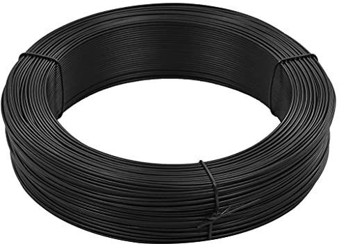 Snsowed Filo per Recinzioni 250m 1,6/2,5 mm in Acciaio Antracite,per Legatura Giardino,Filo Tensione Recinzione,Fai da te-144479