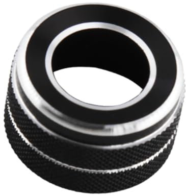 RAGBUSCLE Cache de bouton de réglage de rétroviseur, décoration intérieure de voiture compatible avec Toyota Corolla Sedan Hybrid Hatchback 2020 2021 2022 2023 2024 2025, 1 pièce (Noir)