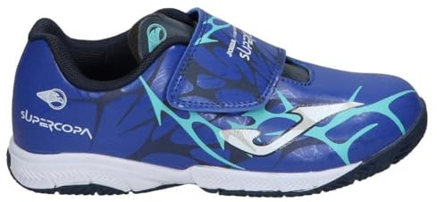 Joma SCJW2504INV Chaussures de football en salle pour enfant Bleu marine, multicolore, 28 EU