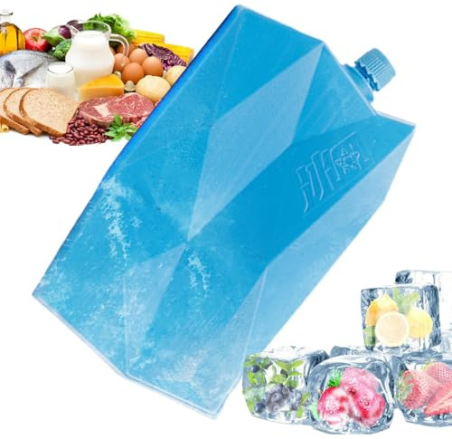 Dayysiuy Batteria refrigerante per il pranzo – Batteria portatile per il congelatore d'aria | Pack refrigeranti riutilizzabili per picnic, , allattamento al seno, viaggi, campeggio