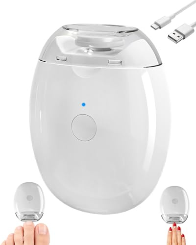 Universal Nail Grinder, Electric Nail Clipper 3 Adjustable Speeds, Universal Nails Trimmer for Natural, Toe Nails & Acrylic Nails, Low Noise, USB Rechargeable Care Tool for Seniors, Adults (1 Pcs)
