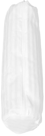 TOYANDONA Federa per Cuscino Cilindrico con Cerniera, Bianco Resistente e Facile da Trasportare, per Cuscini da Viaggio e Supporto Lombare Minimalista