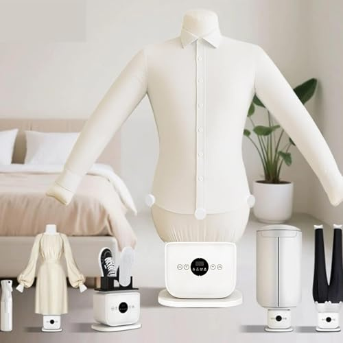 XygZythror Upgraded Touched Hands-Free Steam Iron & Hot Air Dryer, Shirt Ironing, Automatic Ironing Machine for Shirts & Pants, for Shirts, Pants, Jackets &Shoes