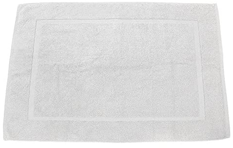 Lanudo® Badematte 900g/m² Pure Line 60x90 mit Bordüre. 100% feinste Frottier Baumwolle in höchster Qualität, Bad-Teppich, Bad-Vorleger, Frottee Weiß