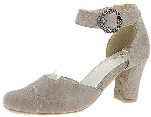 Hirschkogel Damen 3007835 Riemchenpumps, Beige Taupe 066, 36 EU