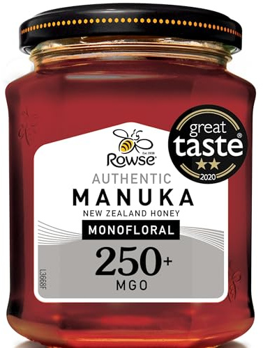 Rowse Authentic Manuka New Zealand Honey 250+ Mgo 225g