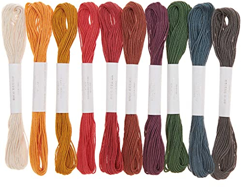 Rico Design Stickgarnset, 10-teilig Earthy