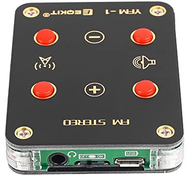 DONGKER Kit de module radio FM stéréo à monter soi-même, module récepteur radio FM 76-108 MHz, Kits de pratique de soudure électronique pour l'apprentissage de la soudure