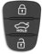 Autoschlüssel Tastenfeld 3 Tasten Kompatibel mit KIA Hyundai i10 i20 i30 ix20 ix35 Ceed Soul Venga Sportage