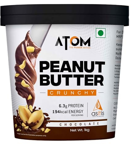 Asitis Nutrition ATOM Cioccolato Burro Di Arachidi Croccante 1Kg, Senza Glutine
