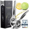 HEIXSTAR Zitronenpresse Handpresse, Universelle Größe perfekt für alle Zitrusfrüchte, 100% Rostfrei & Spülmaschinenfest + Graues Etui, Saftpresse Manuell, Lemon Squeezer, Limettenpresse, Zitruspresse