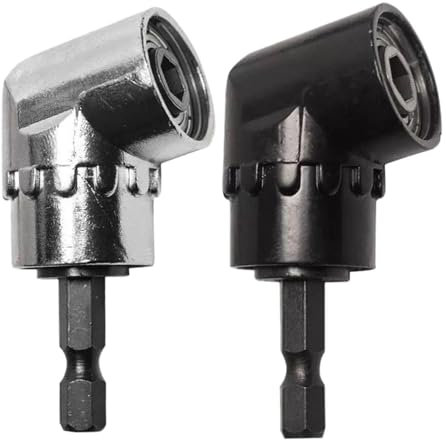 2 Pieces Right Angle Drill Bits, Drill Accessories, Right Angle Drill Bit Extender, Right Angle Screwdriver Bit, Drill Bit Holder