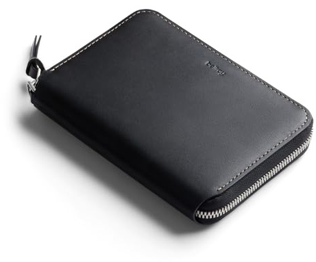 Bellroy Folio Wallet (Compact Leather Folio/Clutch Wallet with Space for Cards, Bills and Coins, Plus Everyday Essentials) - Black