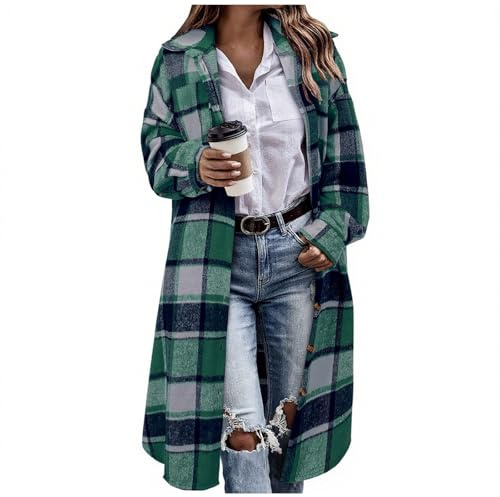XBNEGBA Bluse Damen Musselin Langarmshirt Baumwolle Lässig Oberteile Hemd Langarm Einfarbig Tops Farbblock Shirts Hemdjacke Karierte Bluse Damen Lang S-XXL