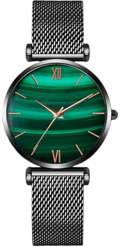 RORIOS Mode Uhren Damen Analog Quarz Armbanduhr mit Edelstahl Armband Wasserdicht Damenuhr Casual Uhr für Frauen Mädchen