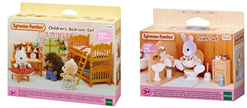 Sylvanian Families 5338 Children's Bedroom Set, Multicolor & Families - Toilet Set