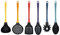 MasterChef Kitchen Utensils Set 6 Piece Cooking Tools Made From Non Scratch, Heat Resistant Material with Stylish Multi Coloured Soft-Touch Handles
