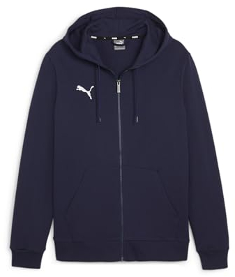 PUMA Herren Teamgoal Casuals Hooded Jacket Sweat, Puma Navy-puma White, L EU