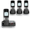 Alcatel F890 Voice Quad - Cordless Phone with answering machine and 4 Handsets - Landline Home Phones - Call Blocking Telephones