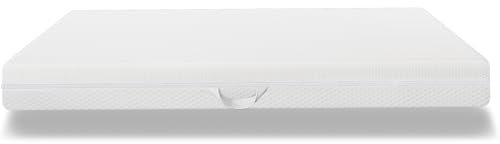 Kallskummadrass 7 zoner komfortskummadrass, 20 cm hög, H3 H2-madrass 90 x 200 cm ergonomisk kall skummadrass med handtag och överdrag, tvättbar klimatfiber quiltad med dragkedja runtom