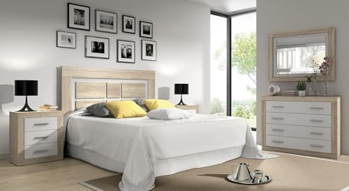 Shiito | Modelo Aspen A - Composición de Dormitorio | Acabado en Cambria - Blanco